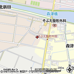 愛知県弥富市中山町南辰周辺の地図