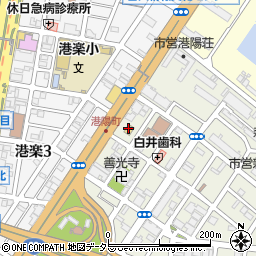 ファミリーマート港陽一丁目店周辺の地図