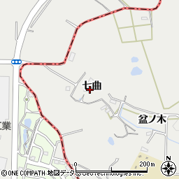 愛知県豊田市太平町七曲周辺の地図