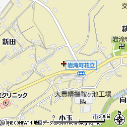 愛知県豊田市岩滝町花立周辺の地図