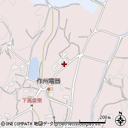 岡山県津山市下高倉東1613-2周辺の地図