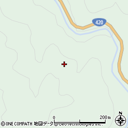 愛知県豊田市東大見町大見山周辺の地図