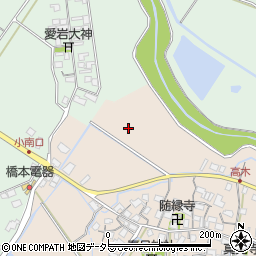 滋賀県野洲市高木周辺の地図