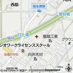 愛知県みよし市莇生町川岸当21周辺の地図