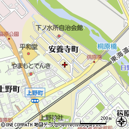 滋賀県近江八幡市安養寺町15-36周辺の地図