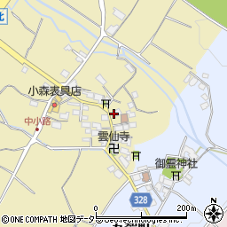 滋賀県東近江市中小路町45周辺の地図