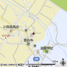 滋賀県東近江市中小路町50周辺の地図