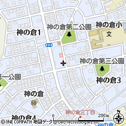 愛知県名古屋市緑区神の倉周辺の地図