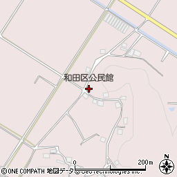 和田区公民館周辺の地図