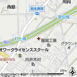 愛知県みよし市莇生町川岸当22周辺の地図