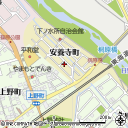 滋賀県近江八幡市安養寺町15周辺の地図