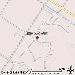 和田区公民館周辺の地図