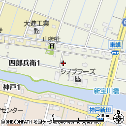 〒490-1426 愛知県弥富市四郎兵衛町の地図