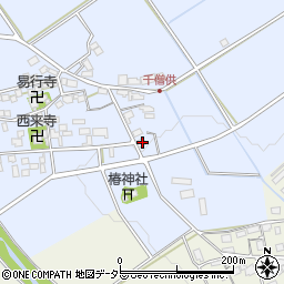 滋賀県近江八幡市千僧供町206周辺の地図