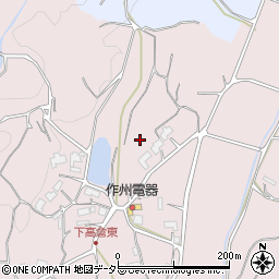 岡山県津山市下高倉東1605-6周辺の地図