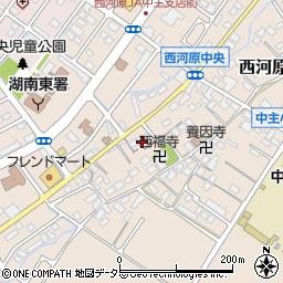滋賀県野洲市西河原653周辺の地図
