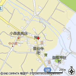 滋賀県東近江市中小路町46周辺の地図
