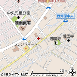 滋賀県野洲市西河原2419周辺の地図