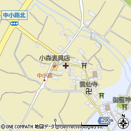 滋賀県東近江市中小路町27周辺の地図