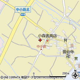 滋賀県東近江市中小路町178周辺の地図