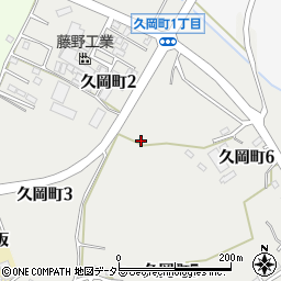 愛知県豊田市久岡町周辺の地図