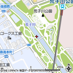 人道橋周辺の地図