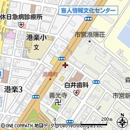 ＥＮＥＯＳ新港陽町ＳＳ周辺の地図