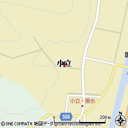 兵庫県丹波篠山市小立周辺の地図