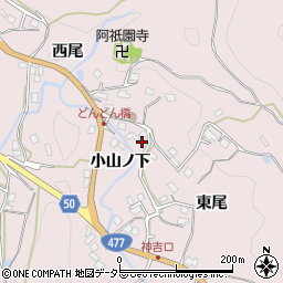 京都府南丹市八木町神吉中尾周辺の地図
