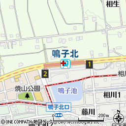 鳴子北駅周辺の地図