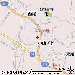 京都府南丹市八木町神吉（小山ノ下）周辺の地図