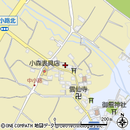 滋賀県東近江市中小路町33周辺の地図