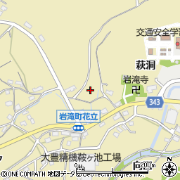 愛知県豊田市岩滝町（萩洞）周辺の地図