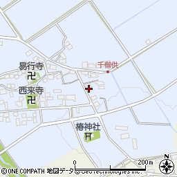 滋賀県近江八幡市千僧供町189周辺の地図