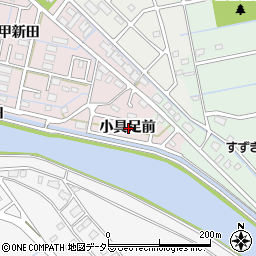 愛知県弥富市平島町小具足前周辺の地図