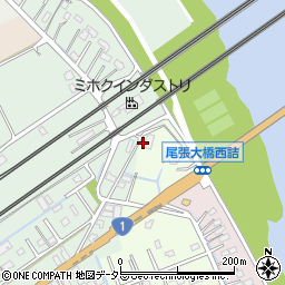 三重県桑名市長島町殿名582周辺の地図