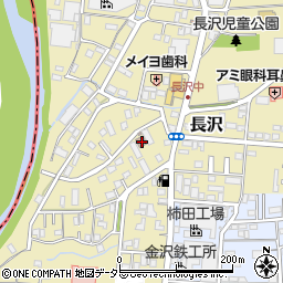 長沢区公民館周辺の地図