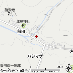 愛知県豊田市池田町前田337周辺の地図