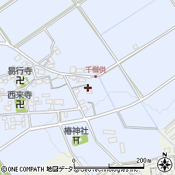滋賀県近江八幡市千僧供町195周辺の地図