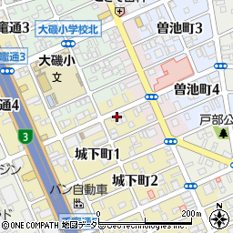 名古屋温泉周辺の地図