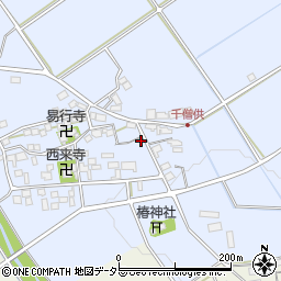 滋賀県近江八幡市千僧供町186周辺の地図