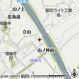 愛知県みよし市莇生町山ノ神前周辺の地図