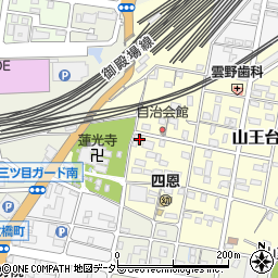 静岡県沼津市三芳町周辺の地図