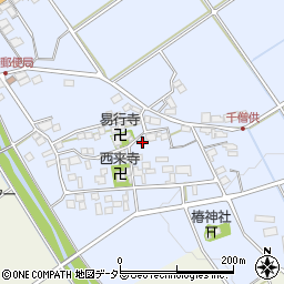 滋賀県近江八幡市千僧供町173周辺の地図