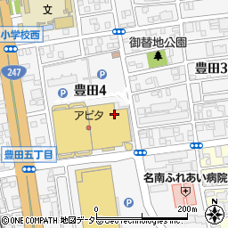 愛知県名古屋市南区豊田周辺の地図
