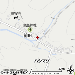 愛知県豊田市池田町前田周辺の地図