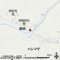 愛知県豊田市池田町（前田）周辺の地図
