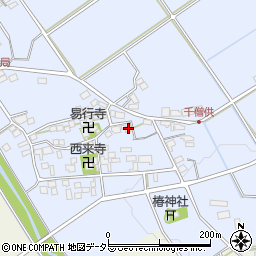 滋賀県近江八幡市千僧供町176周辺の地図