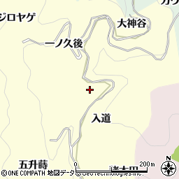 愛知県豊田市国谷町入道周辺の地図