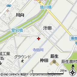 愛知県みよし市莇生町周辺の地図